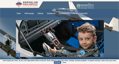 Desktop Screenshot of aeroklub-podkarpacki.pl