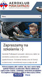 Mobile Screenshot of aeroklub-podkarpacki.pl